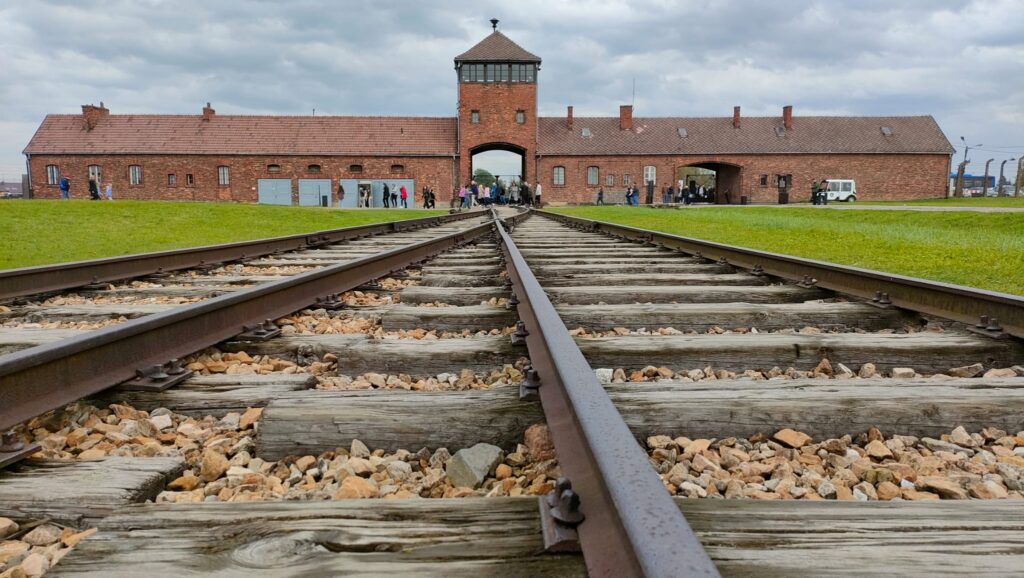 Entrance to Auschwitz-Birkenau