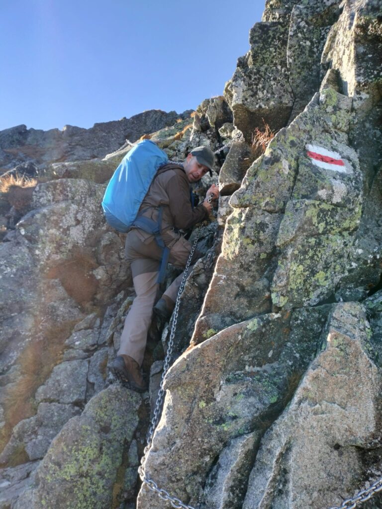 Ruben climbing