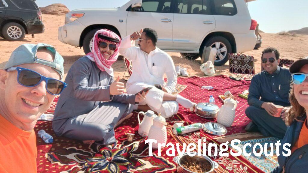 Arabische koffie bij de Dakar